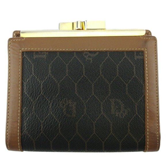 Dior purses honeycomb PVC �~ leather Auth T19127 - Picture 1 of 10